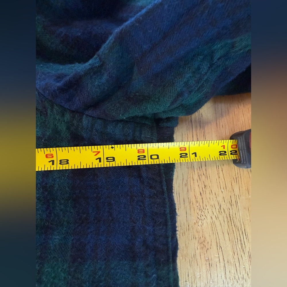 L.L.Bean Women's Scotch Plaid Flannel Sherpa-Lined Zip Hoodie Size Small Outdoor - Picture 9 of 10